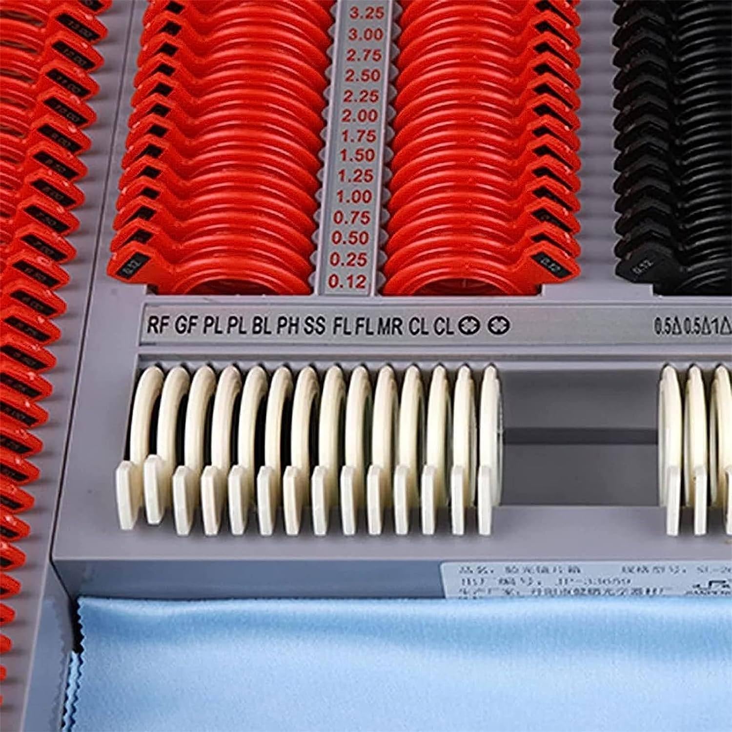 Optometry Kit,266 Pcs Optical Trial Lens Set Optometry Kit, Aluminum Case Trial Frame Optometry Optician Test, Metal Optometry Optical Frame with Lens and Aluminium