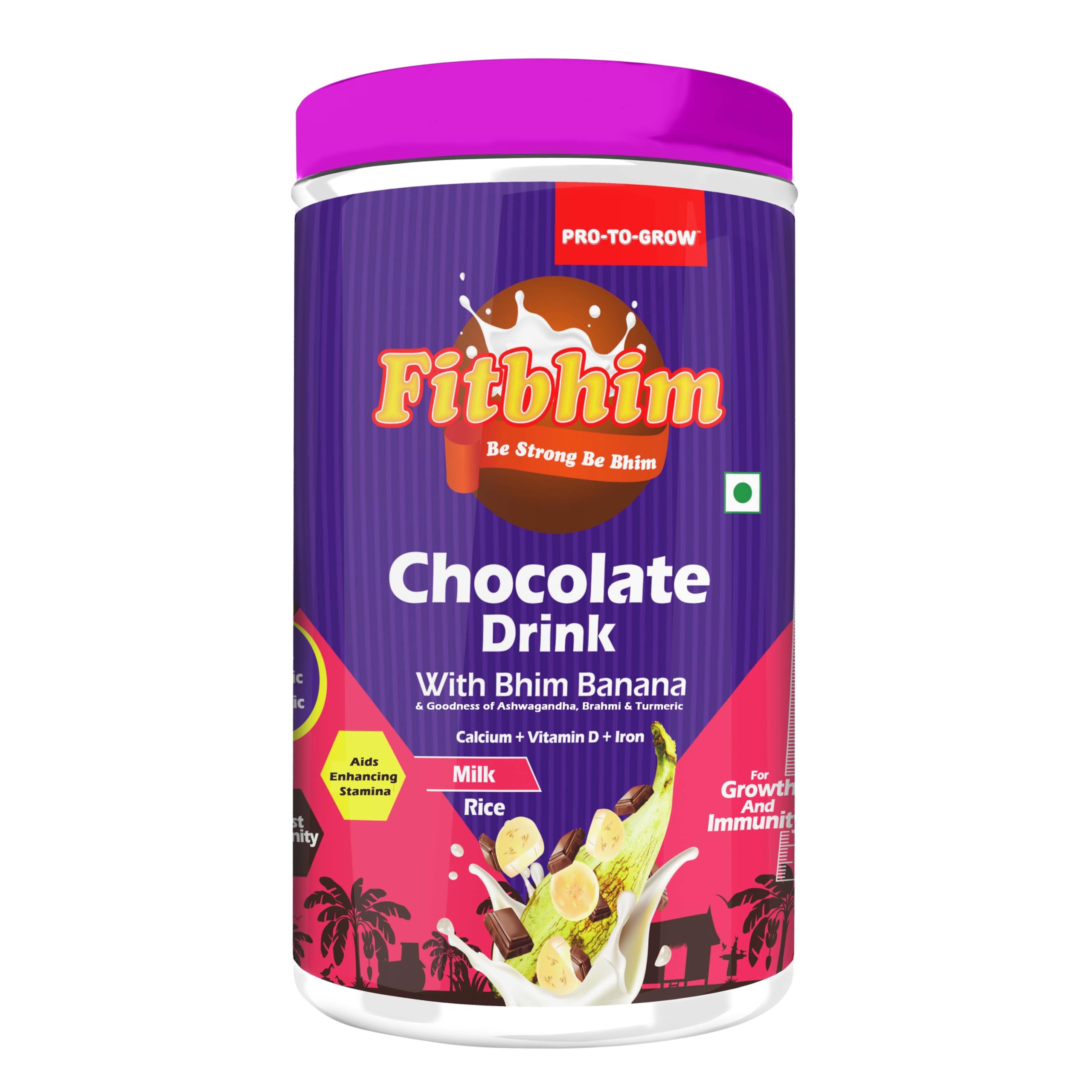 ProToGrow Fitbhim Chocolate Drink with Bhim Banana, Yummy Belgian Chocolate Flavour, 200grams, Pack of 1, Suitable for growing kids. (B09NNCQSG2) Amazon Price History, Amazon Price Tracker