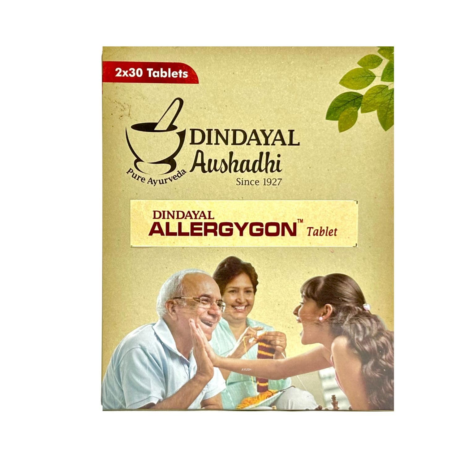 Dindayal Allergygon Tablet | 30 tab (Pack of 2) | Ayurvedic Relief | For Sneezing, Cold, Rashes & Runny Nose | Herbal Formula | For Seasonal & Food Allergies-image-4