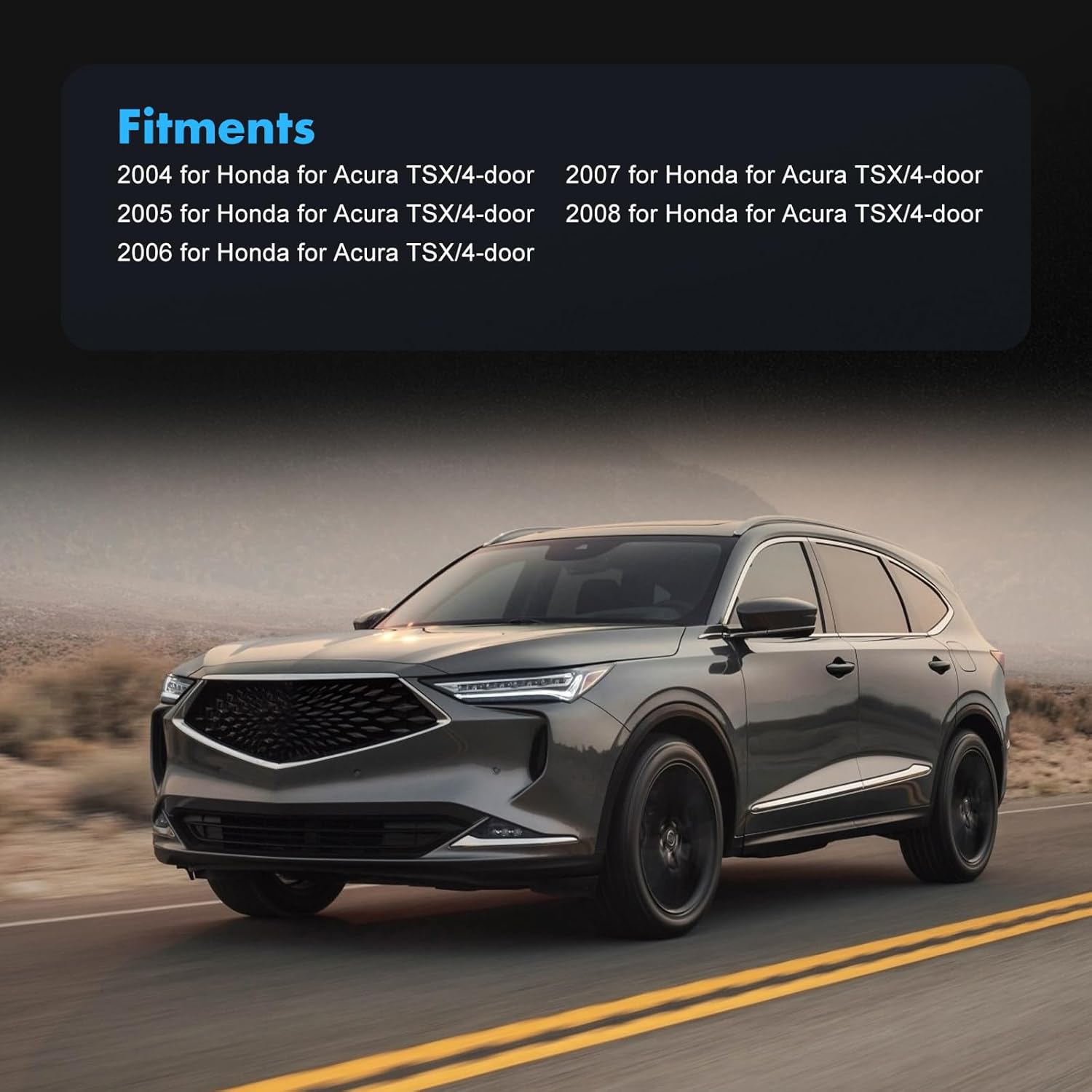 ECCPP Weather Stripping Window Trim For 2009-2014 for Honda for Acura TSX/4-door Outer Door Window Molding Trim Replacement for 72410-TL0-003,72450-TL0-003,72910-TL0-003,72950-TL0-003 4PCS