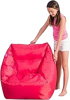 Vista 777 de Posh Creations Puf estructurado cómodo para jugar, leer y ver la televisión, Malibu Lounge, tela de lona para colorear, criaturas