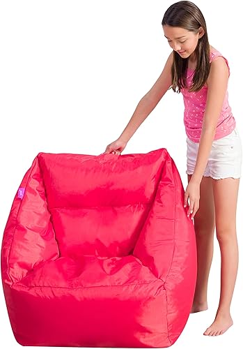 Miniatura 777 de Posh Creations Puf estructurado cómodo para jugar, leer y ver la televisión, Malibu Lounge, tela de lona para colorear, criaturas Criaturas de tela