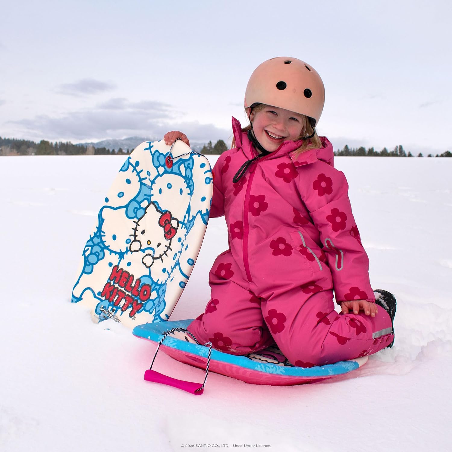 Hello Kitty and Snow Buddies by Sno-Storm 24in Junior Sled 2PK with Tow Rope