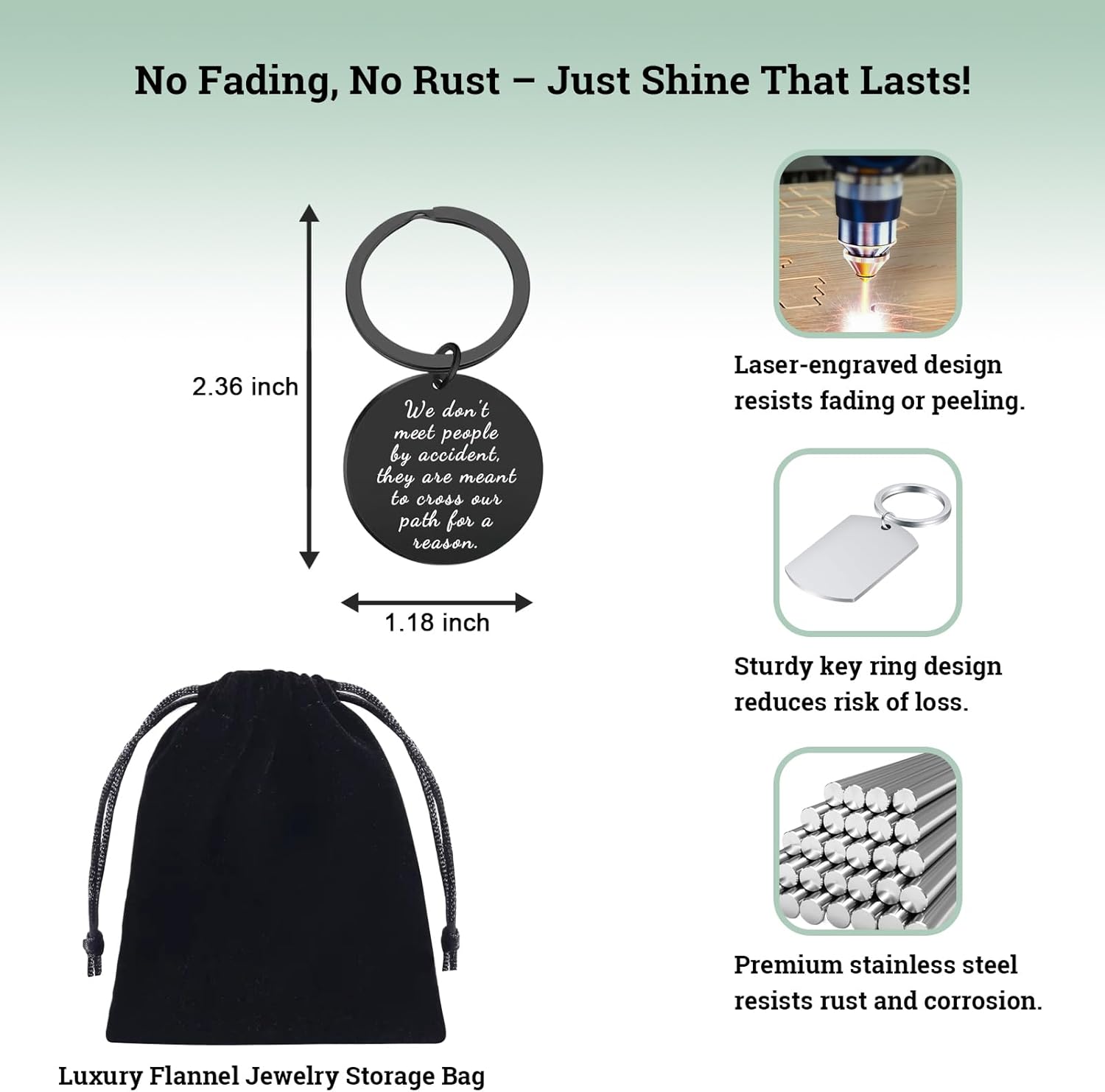 Farewell Keychain Gift for Coworkers Women Men - Going Away Thank You Goodbye Gifts for Friends, Colleagues, Boss, Coworker Leaving Gifts - Image 4