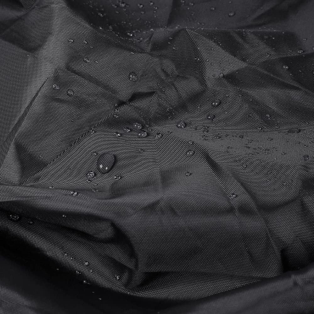 Square Fire Pit Cover 45x45x25 Inch Outdoor Patio Waterproof Gas Fire Pit Cover All Weather Resistant Heavy Duty Fire Pit Table Cover - Black (45x45x25in)