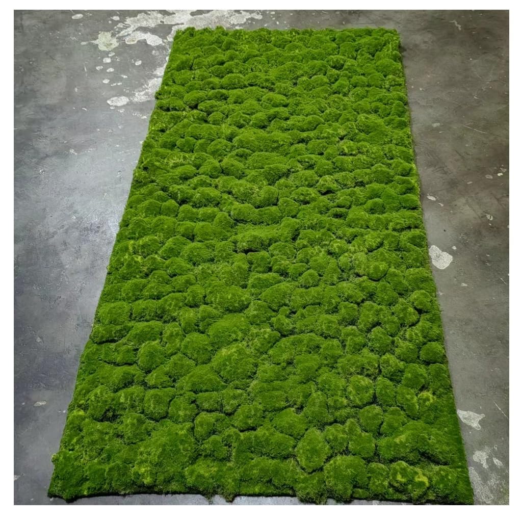 Waterproof Synthetic Moss Realistic Faux Decorative Moss Mat for Wall Decor Craft Projects(5 Size)