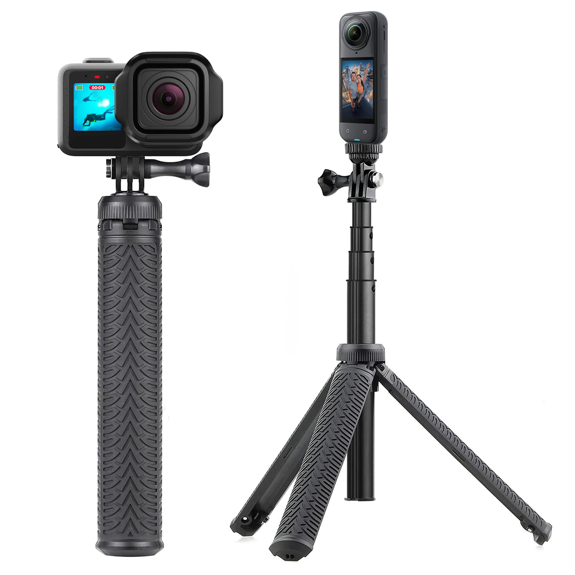 Palo selfie para GoPro con trípode integrado para evitar vídeos movidos en exterior 8