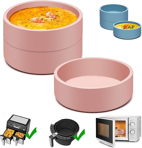Olla de huevos de silicona para microondas, paquete de 3 moldes de huevo para freidora de aire, máquina de huevos, tazas individuales para
