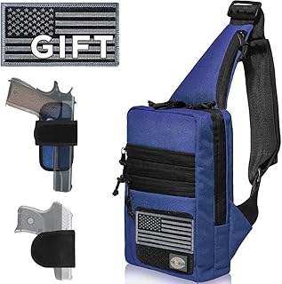 TECEUM Tactical Compact Sling Bag – CCW for Everyday – 10+ Styles – Shoulder EDC Crossbody Bag for Concealed Carry of Handgun
