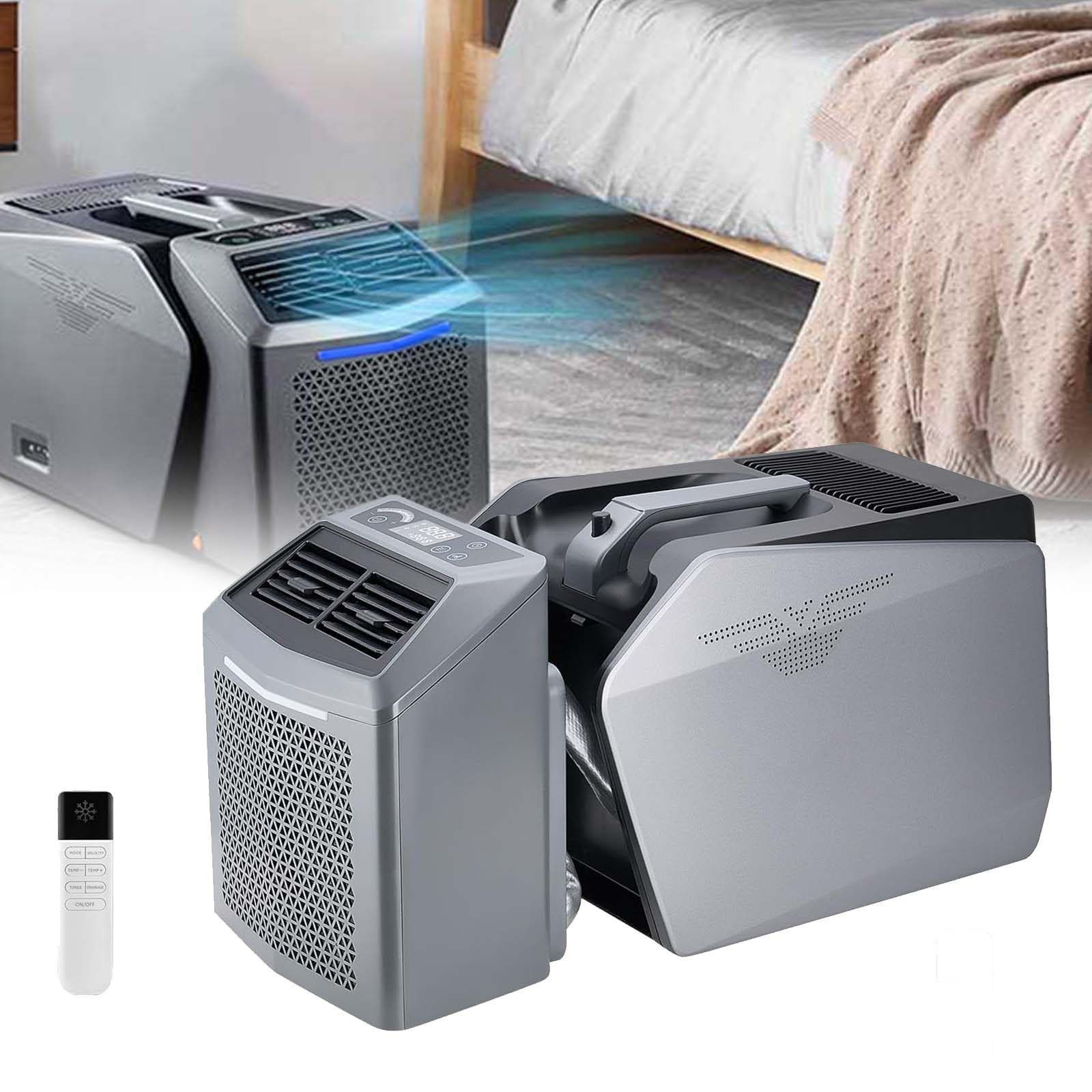 Tent Camping Air Conditioner Portable Air Conditioner 6000 Btu Air Conditioner With Multi-Function Remote Control Compatible With 48v