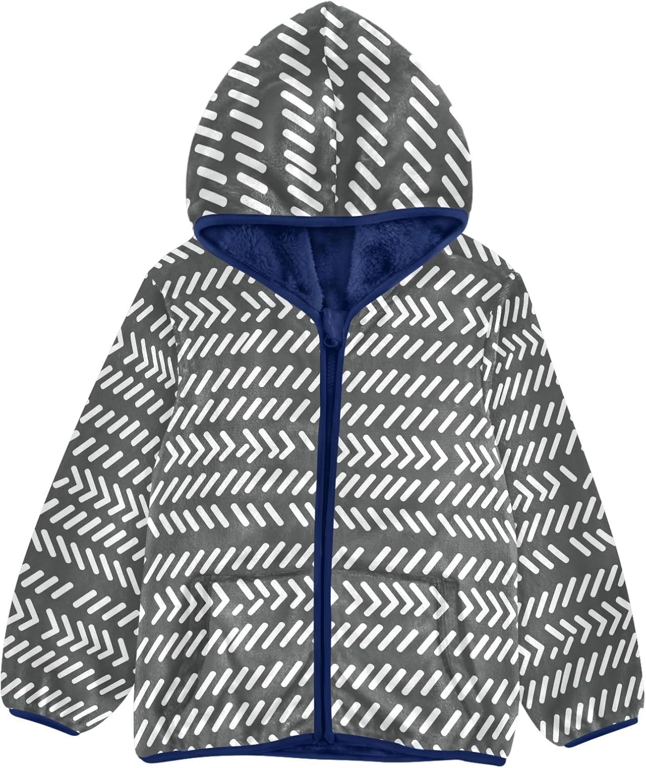 Boys Fleece Coat,Children's Zip-Up Hoodie Jacket,Baby Warm Fashion Outerwear 3-10T