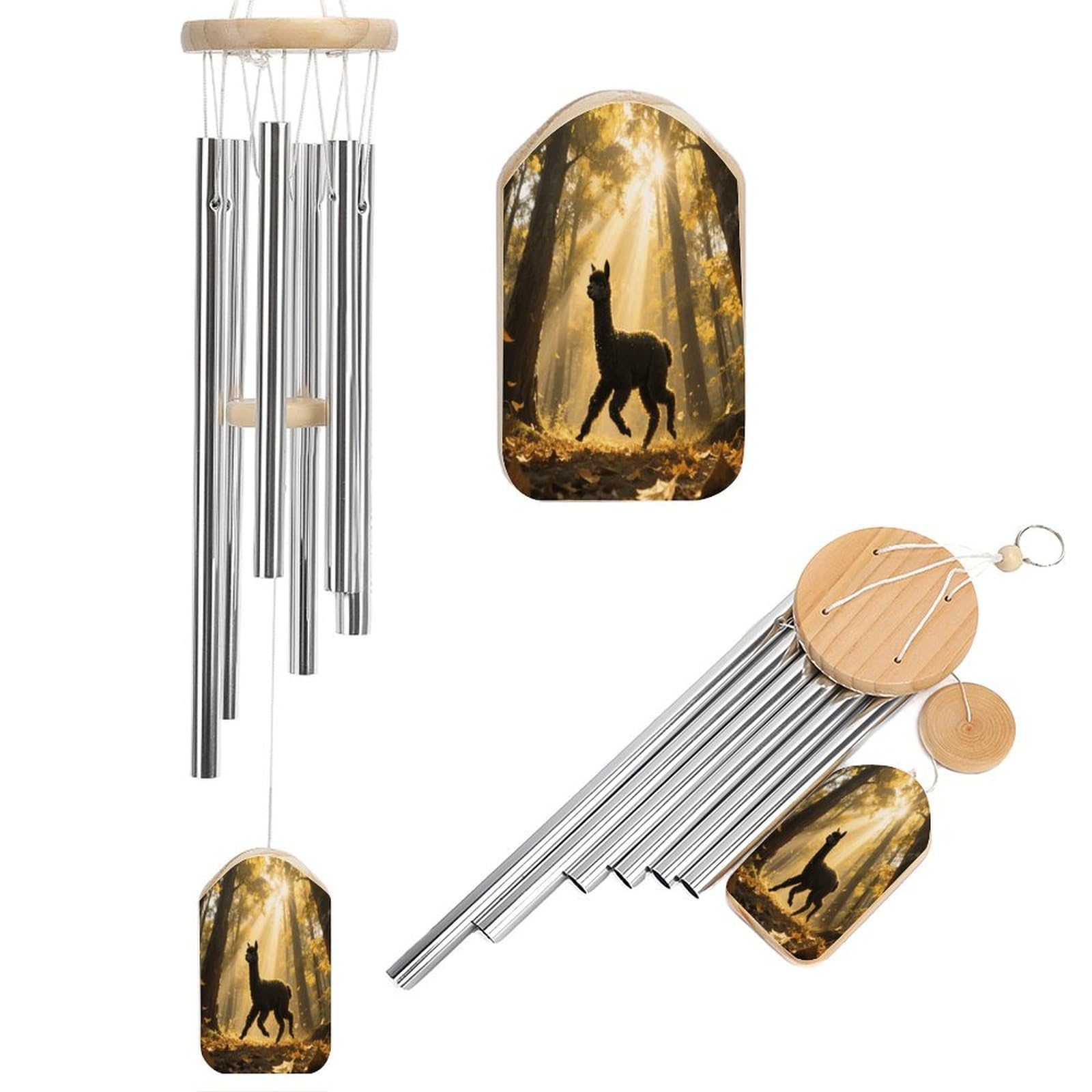 Wonderful Forest Wind Chimes for Outdoor Large Deep Tone Aluminium Wind Chimes Soothing Melodic Sound 20.5" Hanging Metal Windchimes Outdoors Decor for Patio Porch Yard