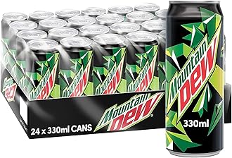 Mountain Dew, Carbonated Soft Drink, Cans, 330Ml X 24