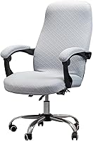 Vista 24 de Melaluxe Funda para silla de oficina con fundas para reposabrazos, funda elástica universal para silla de escritorio, fundas para silla