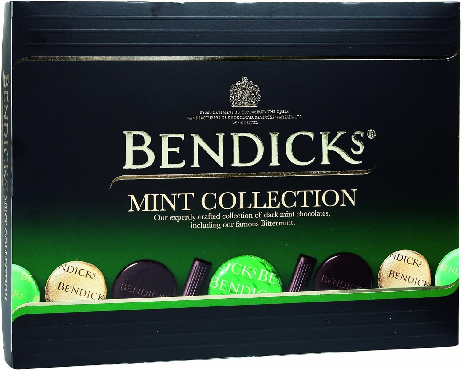 Bendicks Dark Chocolate Mint Collection, Premium Vegan Chocolate Mint Assortment, 400 g (Pack of 1)
