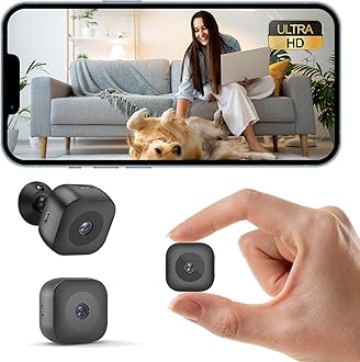 Hidden Camera,Security Mini Camera‌,HD ‌WiFi Wireless with SD Storage & Motion Detection for Home Office Compact Indoor
