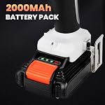 LIGO 20V Pilote sans fil avec impact, 1/2 pouce avec perceuse 2 Réglages de vitesse, batterie 2.0Ah, réglage du couple 25+1+1, comprend chargeur rapide, sac de vêtements