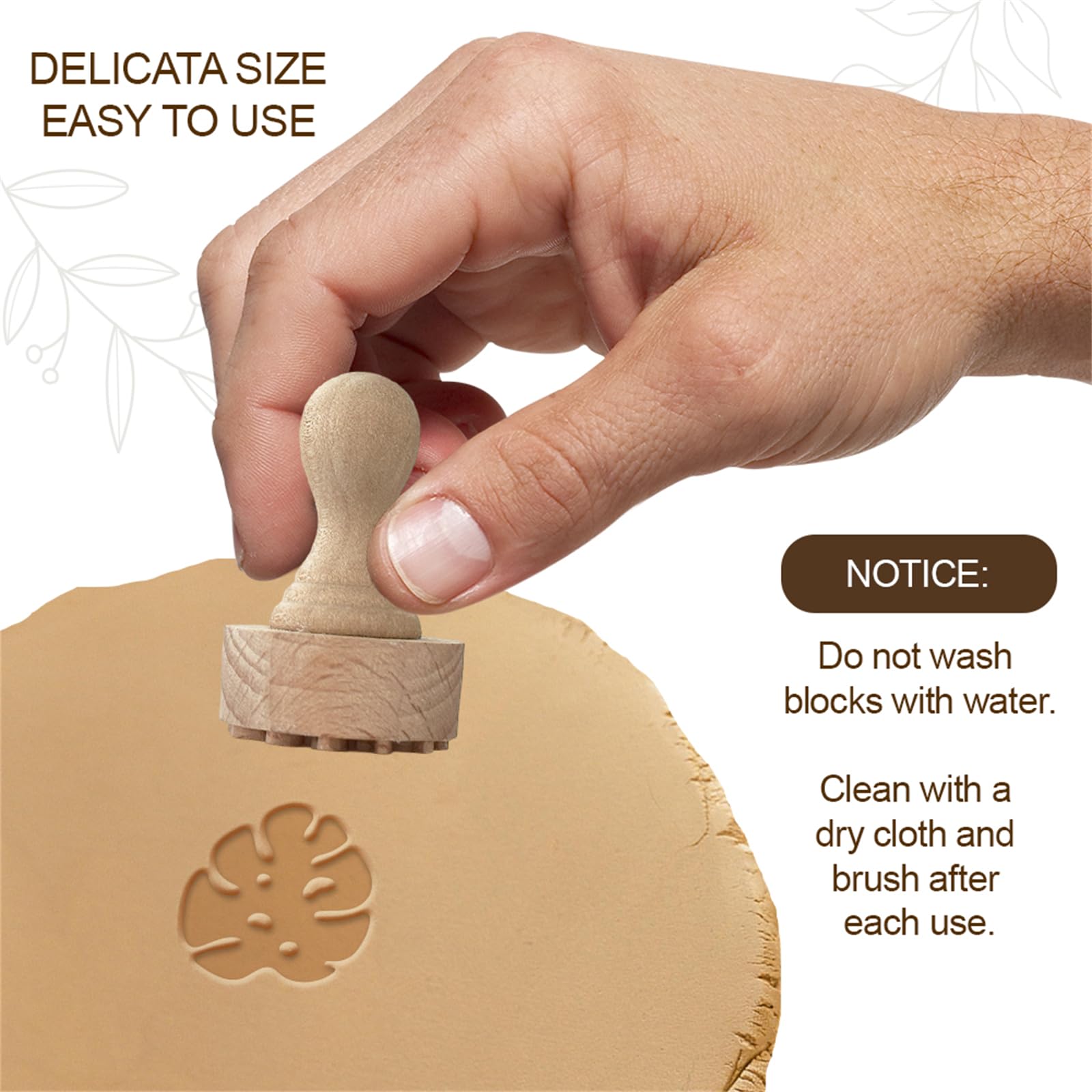 Monstera Leaf Wooden Stamps - DIY Crafting -3 Monstera Leaf Wooden Stamps - DIY Crafting -3