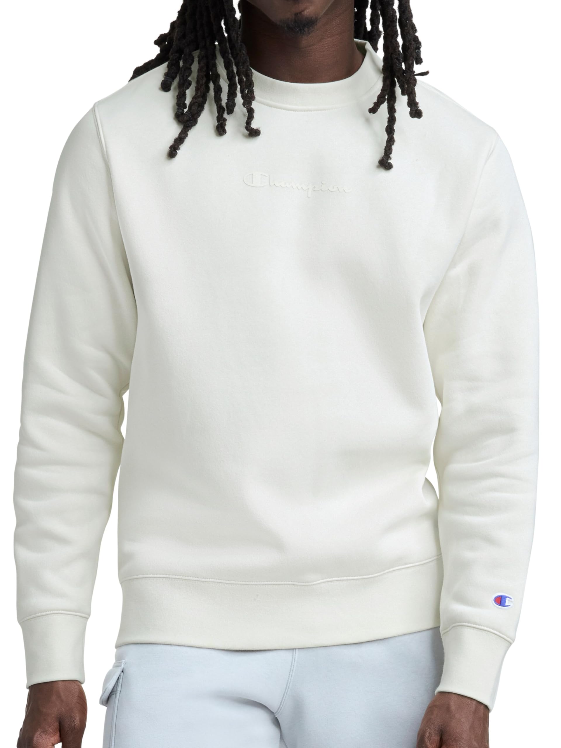 Men's Crewneck Fleece Sweatshirt, Standard Fit, Midweight, Script Logo, Available in Regular and Big & Tall