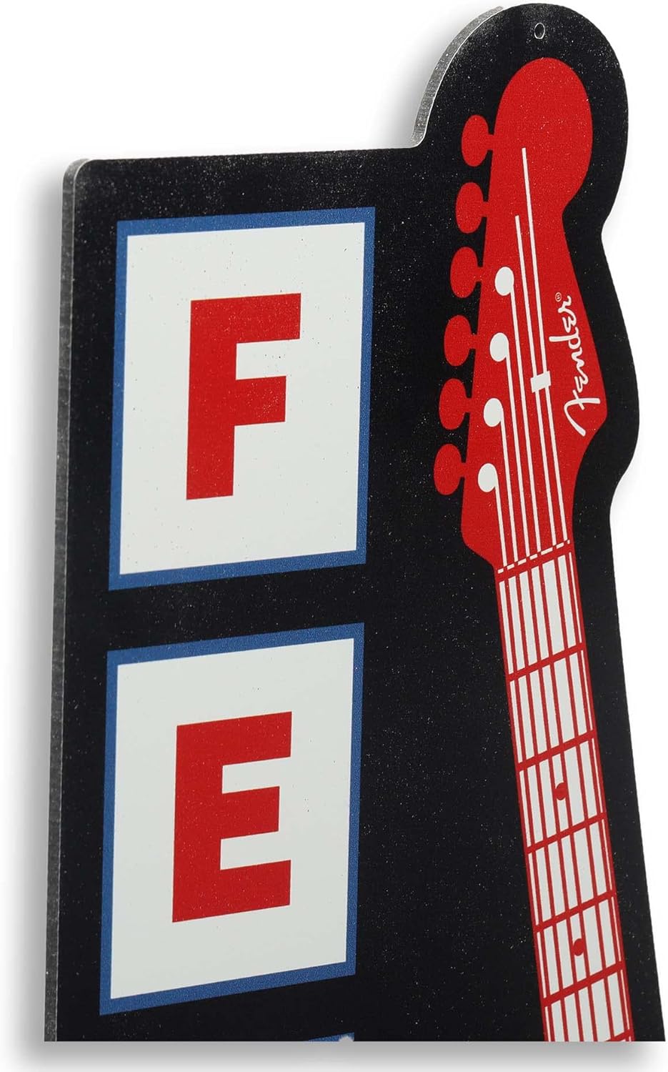 Fender Stratocaster Guitars Metal Sign - Vintage Fender Sign for Man Cave or Bedroom