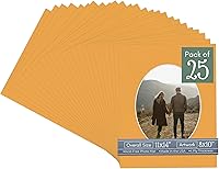 Vista 138 de CountryArtHouse Marco ovalado de 11 x 14 pulgadas, sin ácido, con núcleo blanco, corte biselado para fotos de 8 x 10 pulgadas, se adapta a marcos