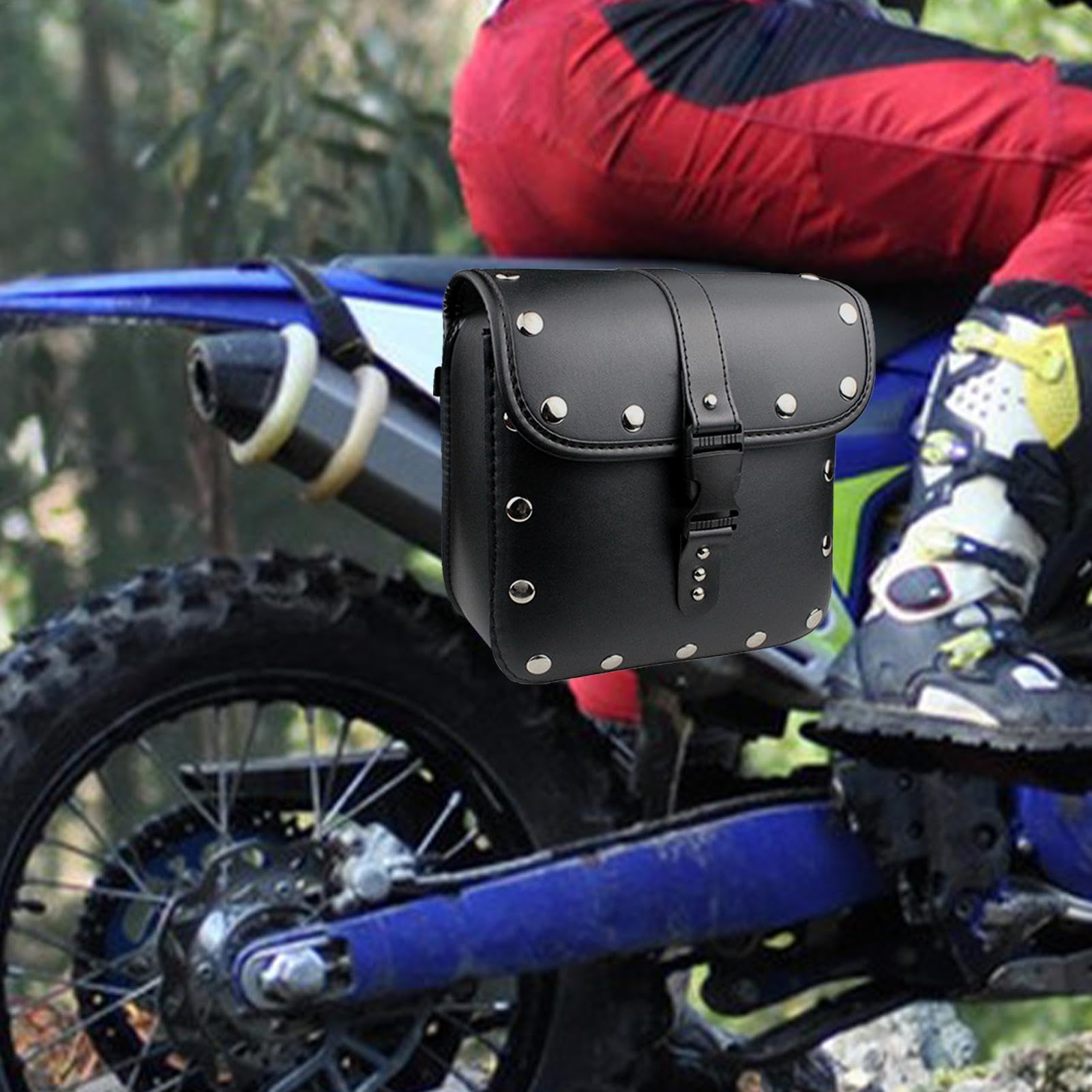 Borse Laterali Da Sella Per Moto Con Cinghie Tasca A Presa Rapida