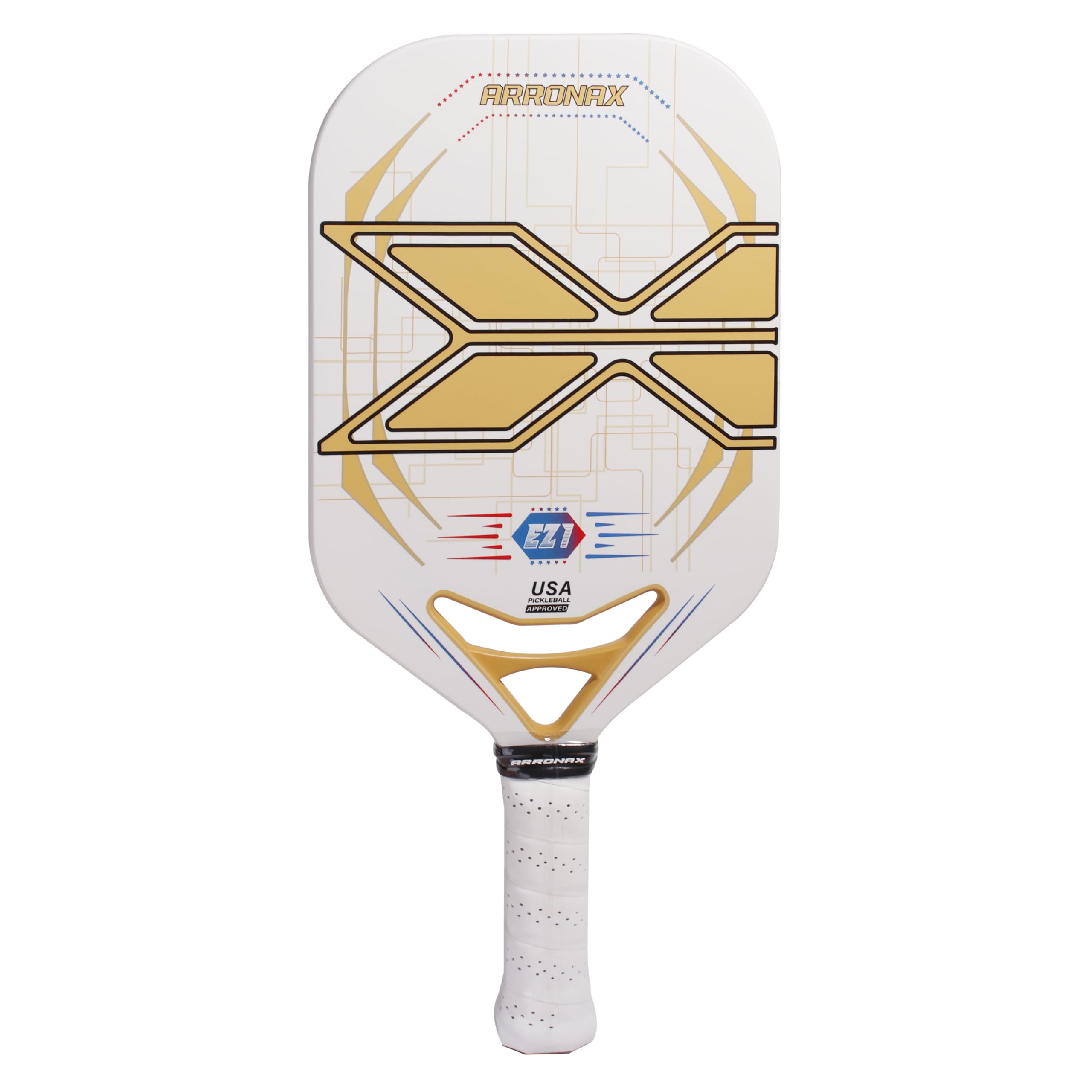 ARRONAX EZ1 Premium Pickleball Paddle | Premium Carbon Fiber Surface, 13mm PP Honeycomb Core, Lightweight, Pro Control & Spin, Ergonomic Grip, USAPA Approved (Color May Vary)-image-33
