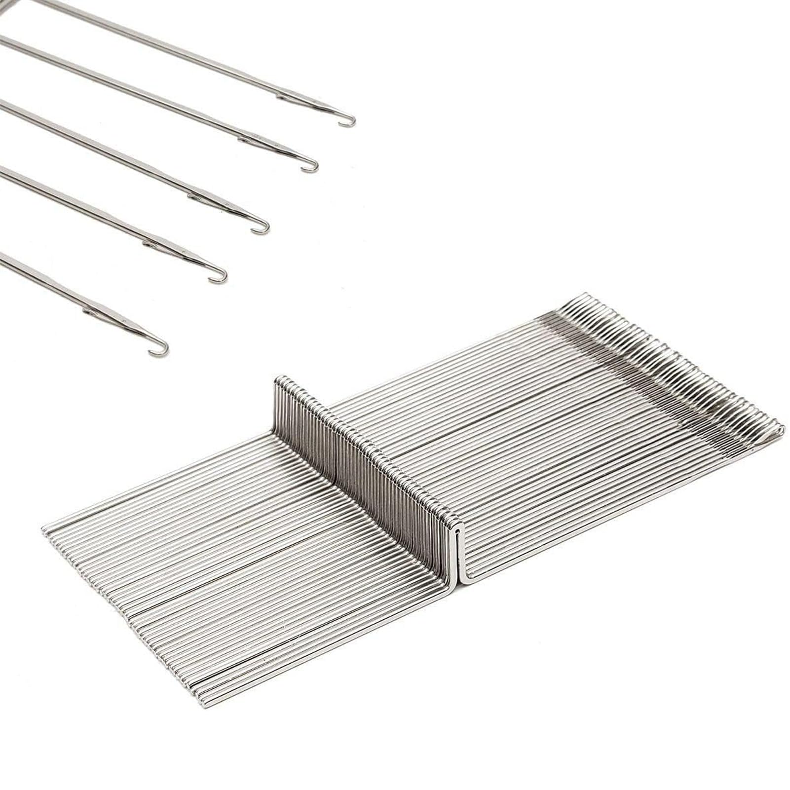 50PCS Steel Knitting Machine Needle, Steel Needles Set Fabric Sewing DIY Craft Tools Fit for Knitting Needles for Brother Knitting Machine KH820 KH830 KH860 KH881 KH868 KH940 KH970 (5.4in Length)