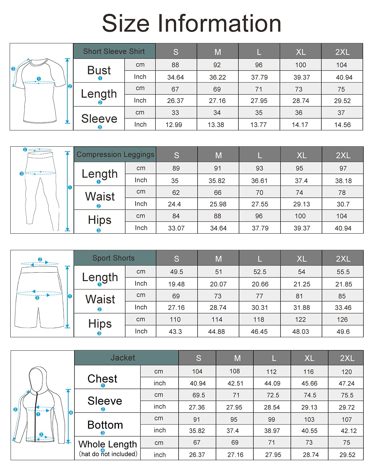 MEETYOO Maglietta a Compressione da Uomo,Leggings Sportivi,Pantaloni da Corsa,Maglietta Funzionale da Uomo,Pantaloni a Compressione,Abbigliamento Funzionale per Corsa,Palestra,Fitness