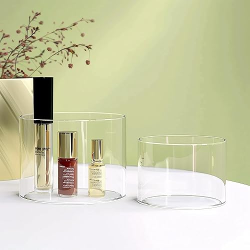 Miniatura 30 de 6 elevadores de buffet, elevadores de alimentos para mesa de bufé, elevadores de exhibición de cubos acrílicos con parte inferior hueca, soporte