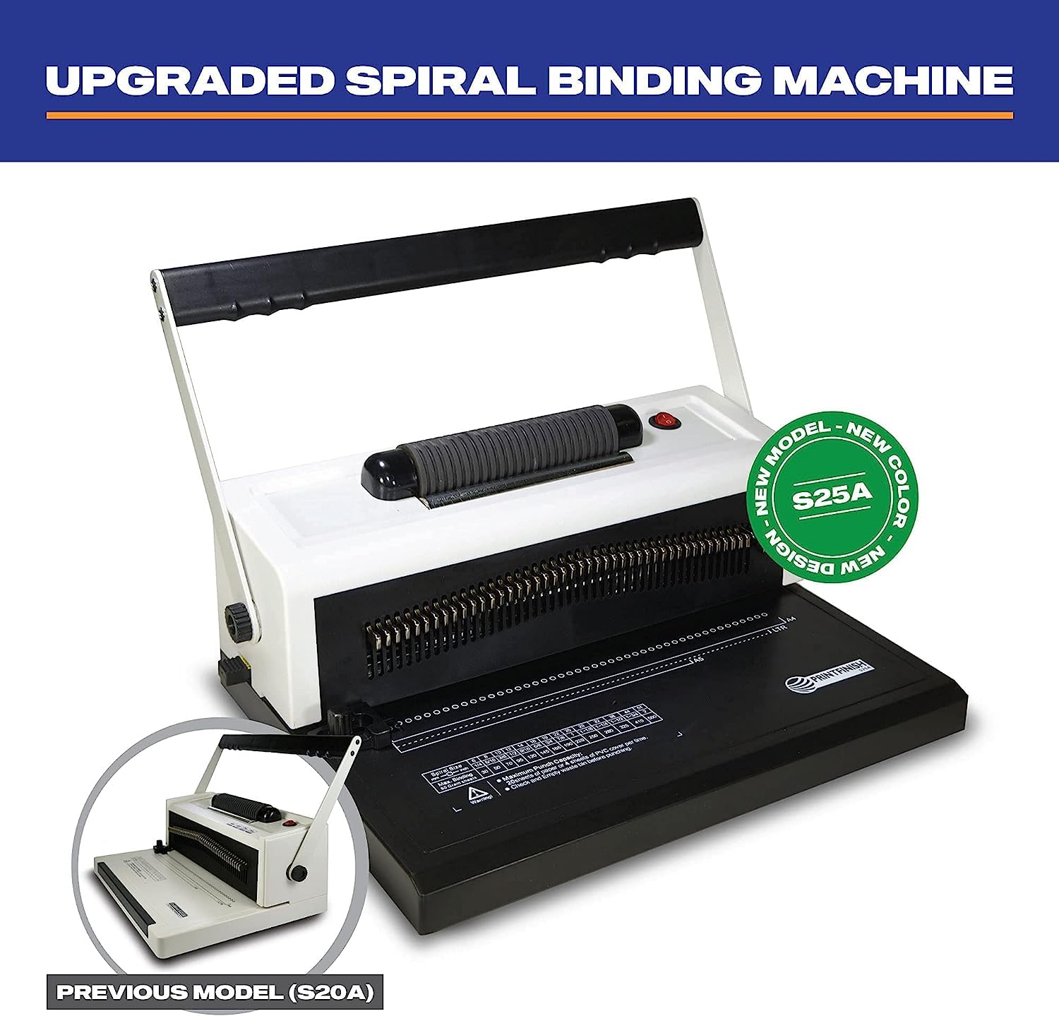 S25A Coilbind Coil Punch & Binding Machine Free Crimper