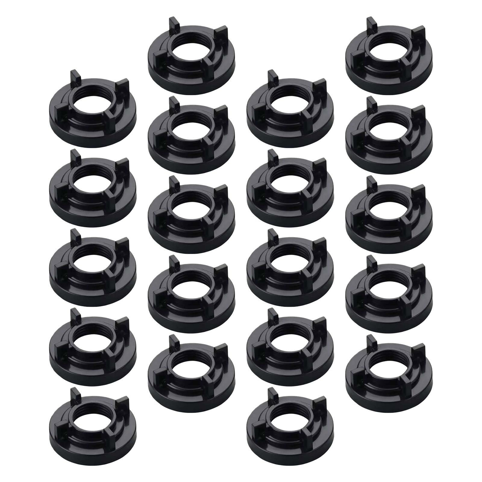 Elnwnnkc Multicolor 20Pcs Basin Faucet Mounting Nut Fastener 1 / 2Inch Winged Locknuts Replacement Parts Enduring Basin Mounting