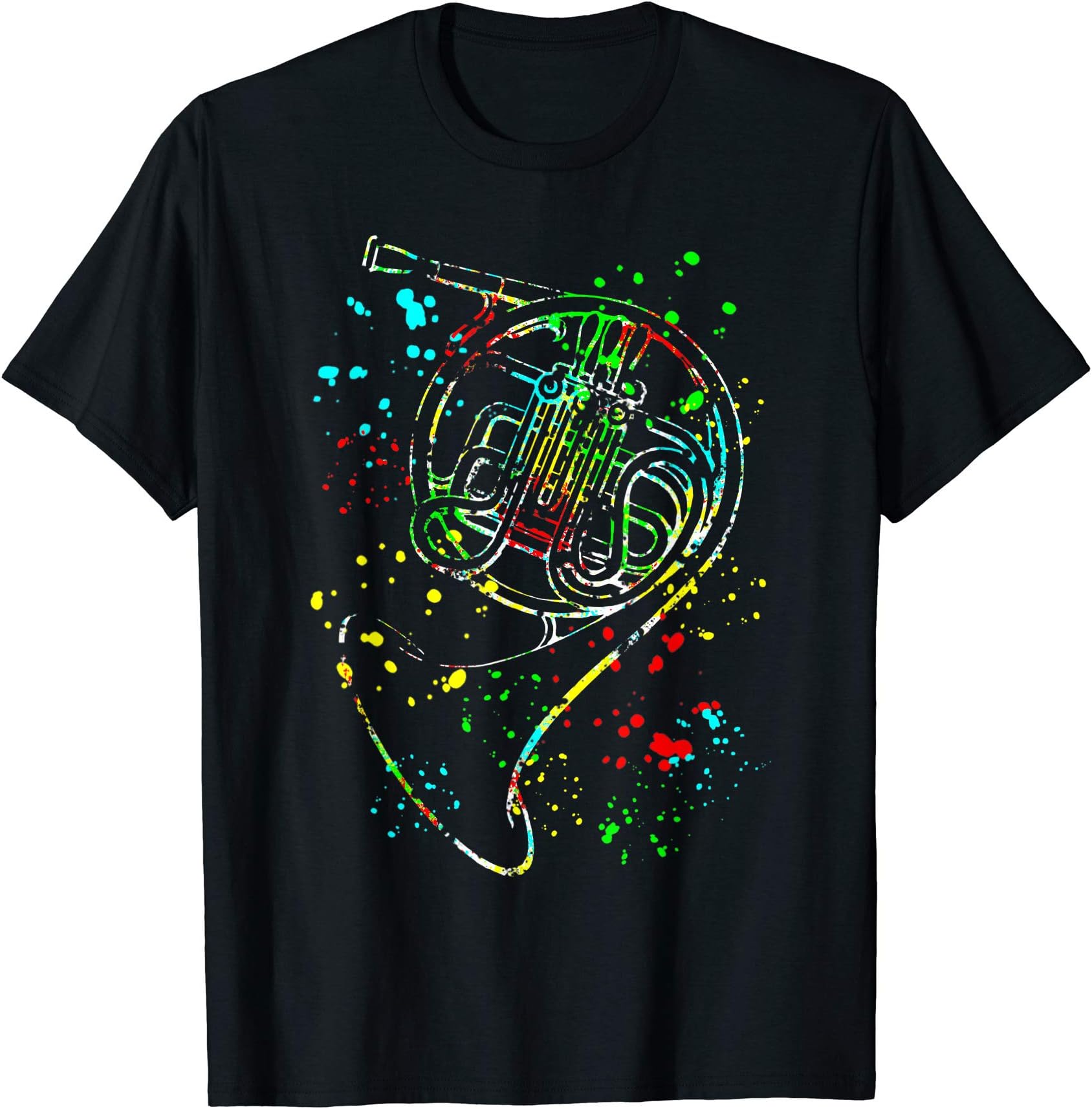 French Horn Looks Like ArtFrench Horn Instrument T-ShirtOEKO-TEX STANDARD 100