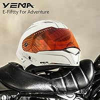 Vista 4 de YEMA Casco de motocicleta de cara completa aprobado por DOT para adultos, casco unisex para ciclomotor y bicicleta de calle con rejillas