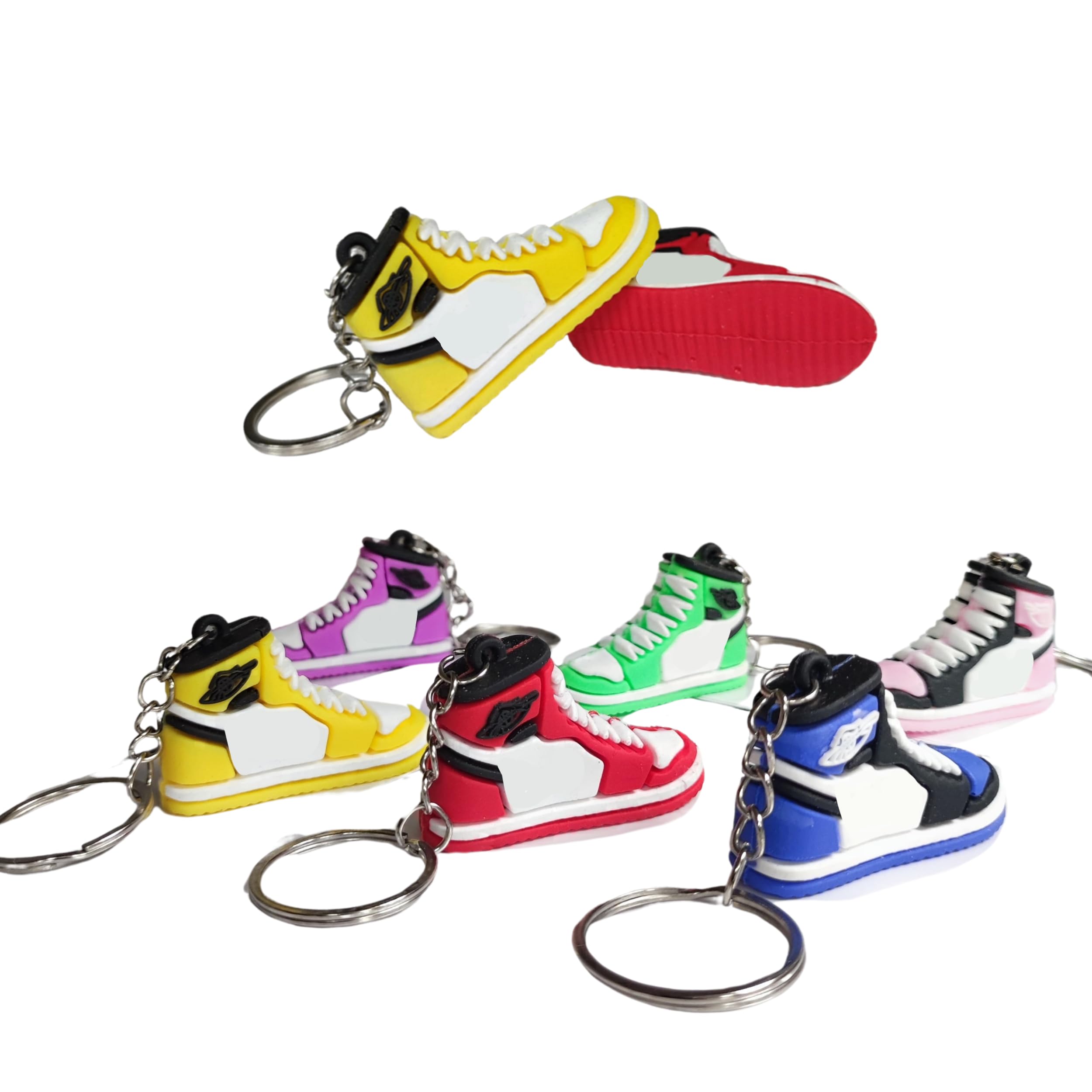 Mini Trainer Keyring for Sneakerheads Realistic Sneaker Shoe Keychain Gift for Men Women Boys Girls Cool Novelty Key Ring for Bags Backpacks Car Keys Stocking Filler for Kids Teen Collectors