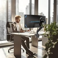 Putorsen Monitor Kar - Állítható Monitorállvány 5,68 kg Teherbírással, Ergonomikus Monitortartó Kar Asztali Rögzítéssel, 44 cm 7