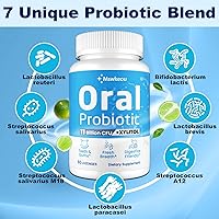 Vista 3 de Probióticos orales para boca mal aliento para adultos, 11 mil millones de UFC, los mejores probióticos dentales orales para dientes y encías