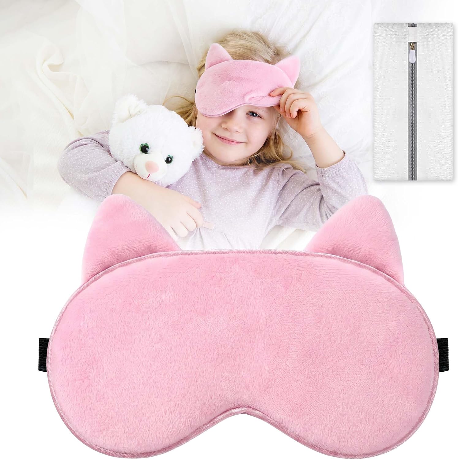 Kids Sleep Mask, Eye Mask for Kids, Soft Fabric Sleeping Mask