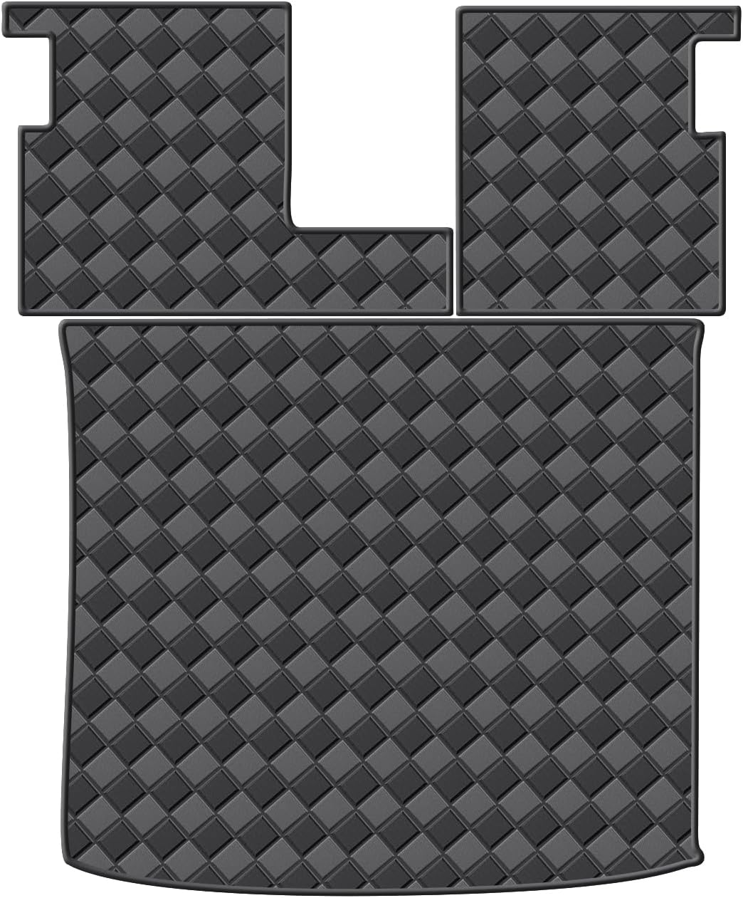 Cargo Mat for 2022-2025 Mitsubishi Outlander 7 Seats Trunk Mat & 2ND+3RD Row Rear Backrest Mat, All Weather Rear Cargo Liner Back Seat Cover Protector
