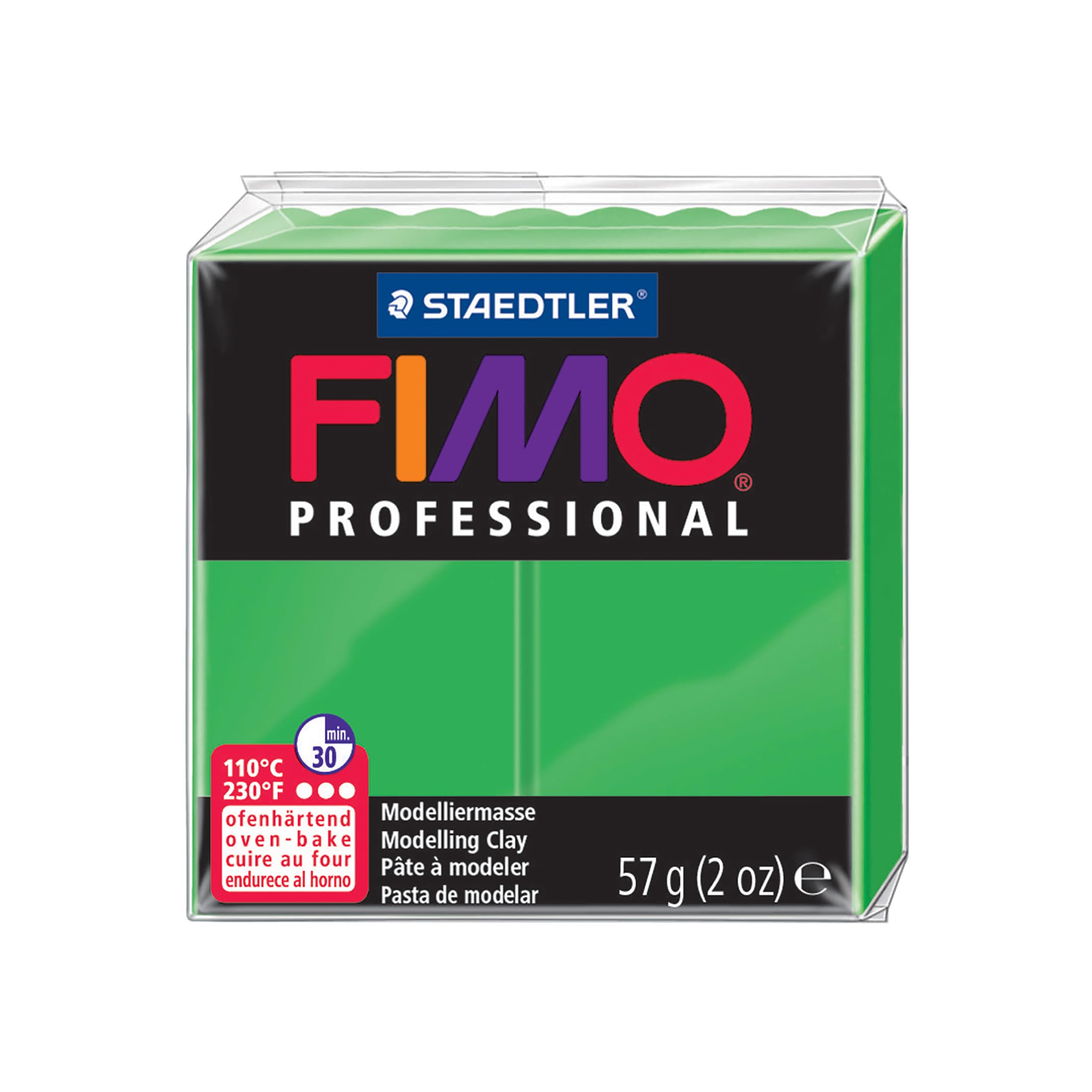 Pâte polymère Fimo Professional Soft Sap Green pour vos ateliers nature