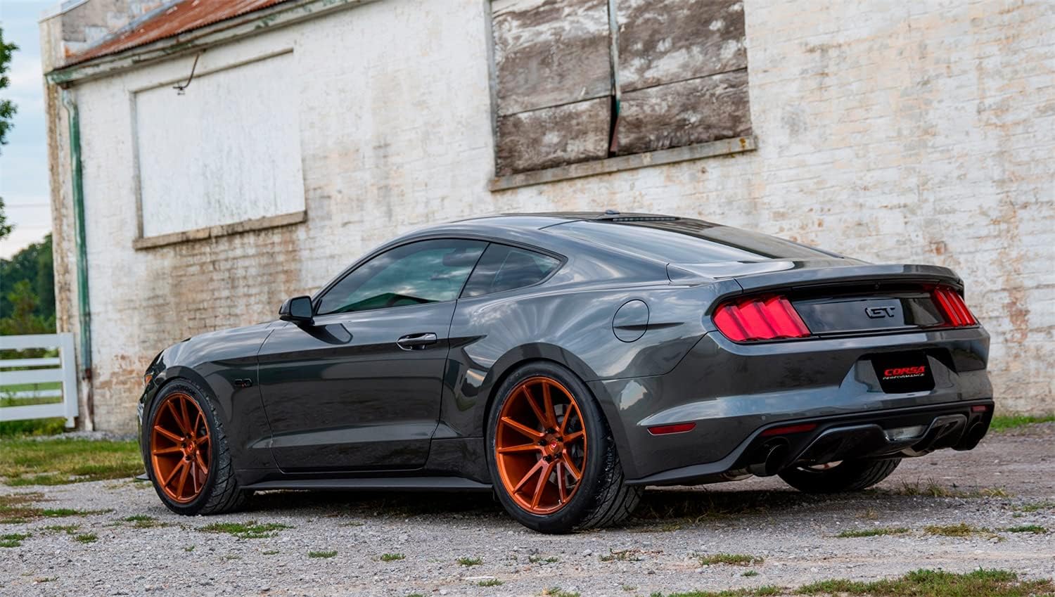 Corsa 14329BLK Axle Back Exhaust with Black Tip (Ford Mustang GT)