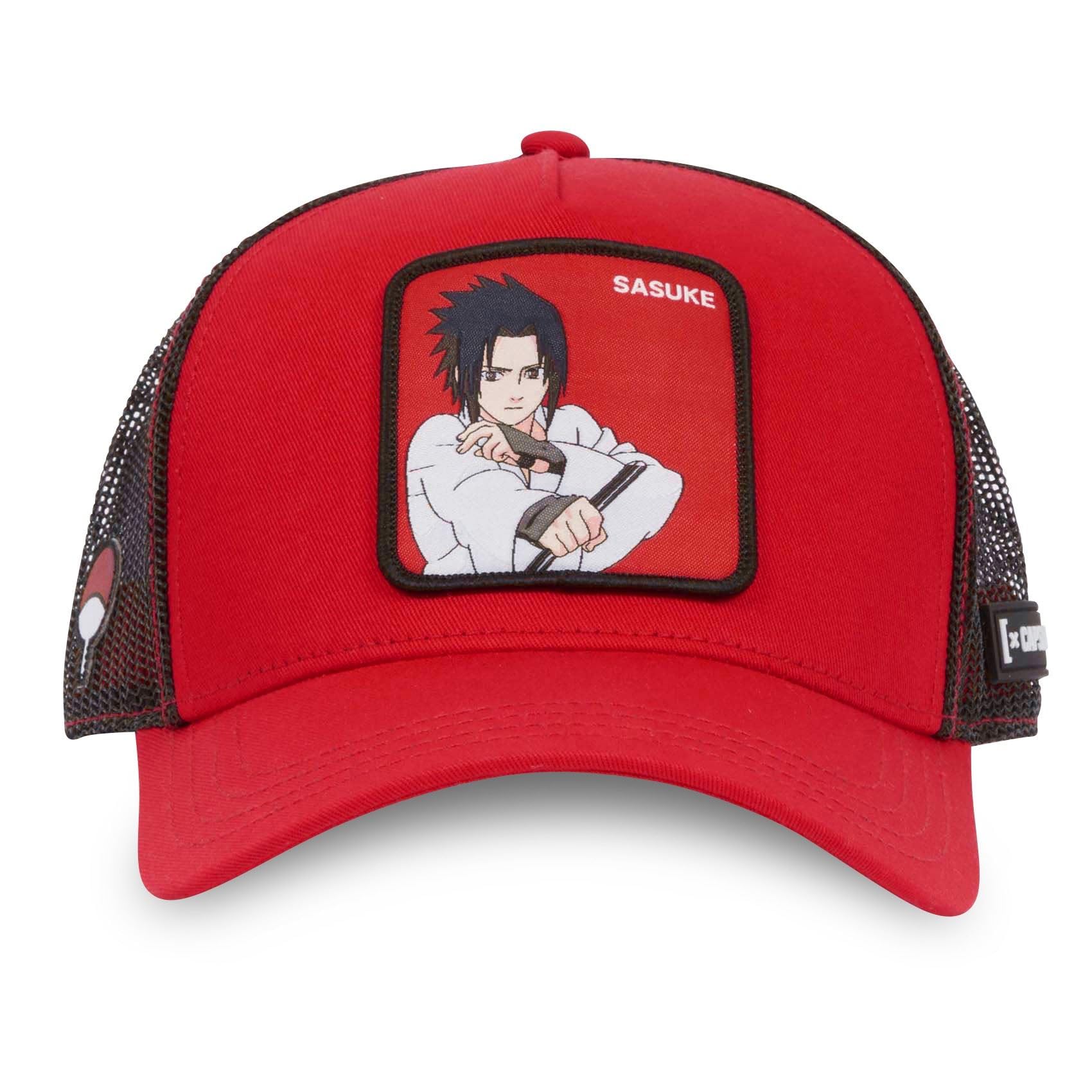 Capslab Sasuke Naruto Shippuden Rosso Berretto da Camionista