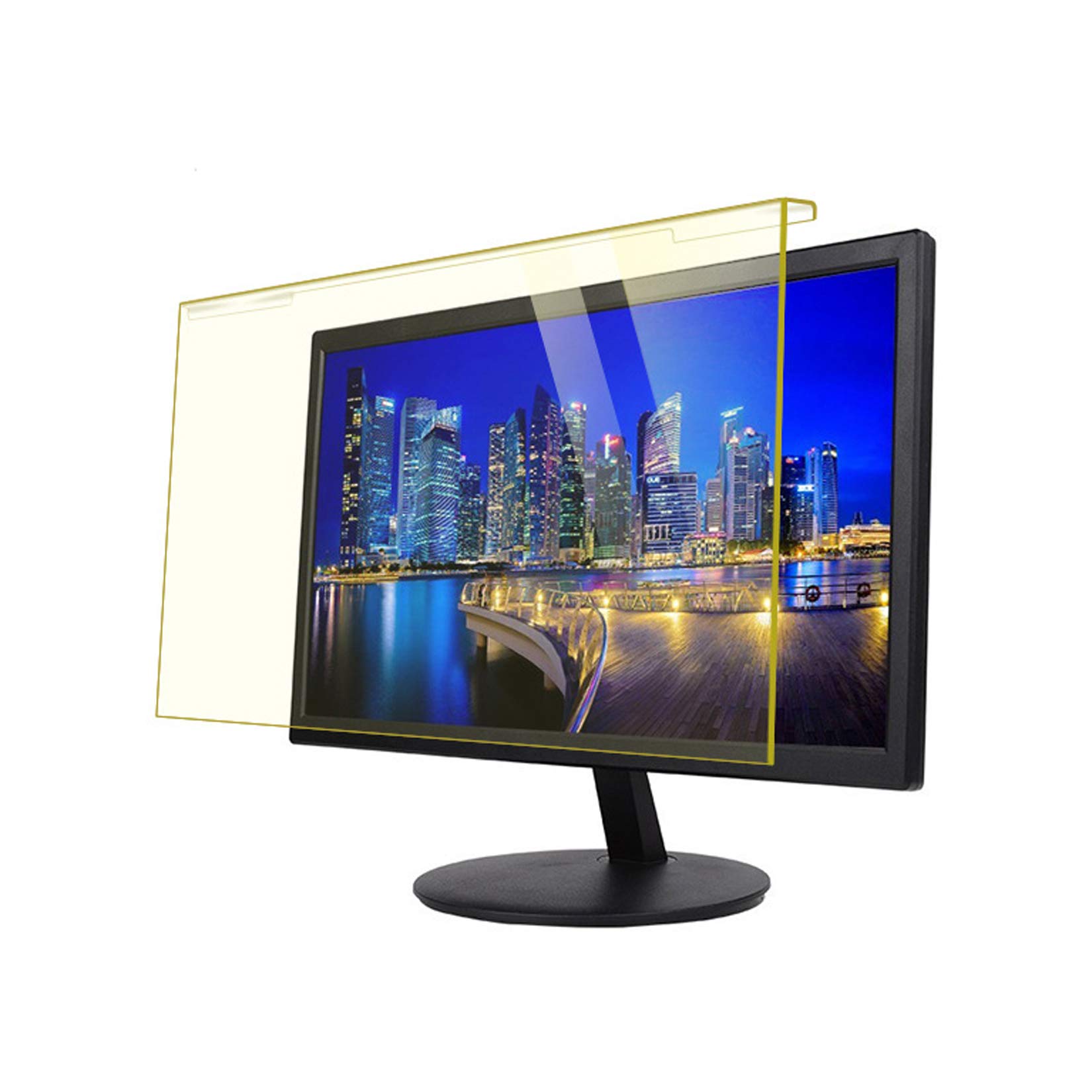 WLWLEO19 Inches Computer Anti Blue Light Filter Blue Light Blocking Eye Protection Removable Anti-Scratch Screen Protector Panel for Desktop Computer Monitor
