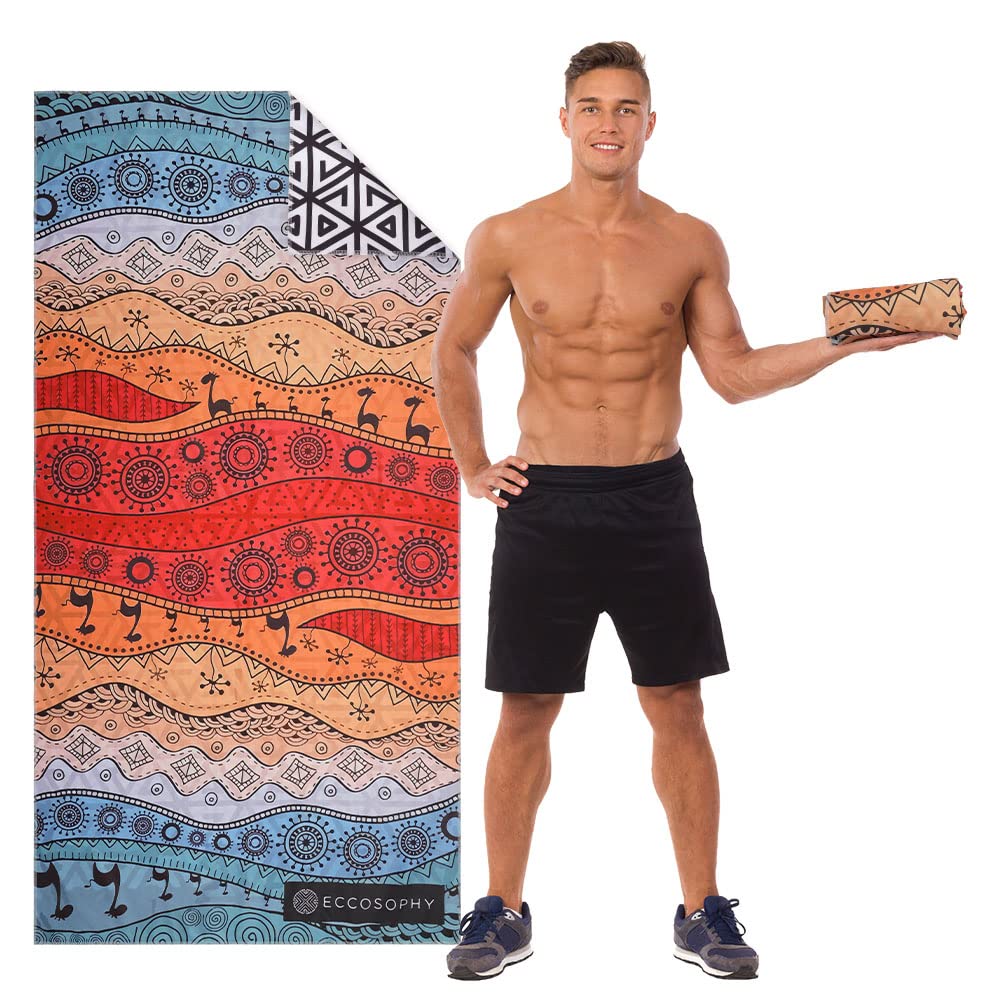 URAQT Toalla Playa Grande, Toalla Piscina Grandes Suave de Secado Rápido, Toallas Baño Grandes para Playa Antiarena, Toalla Microfibra Grande para Playa Piscina Gimnasio Camping Yoga Deportes Viaje