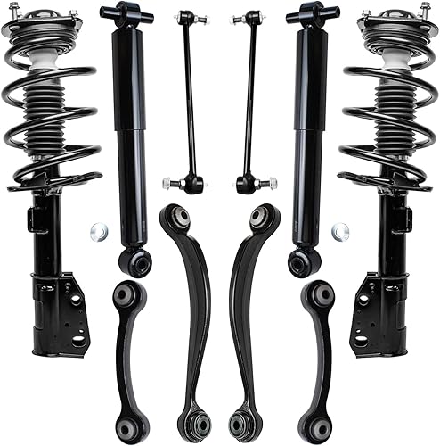 Miniatura 52 de Detroit Axle - Kit de puntales delanteros de 6 piezas para Chevrolet Aveo Aveo5 Pontiac G3 Wave, barra estabilizadora, varillas de acoplamiento