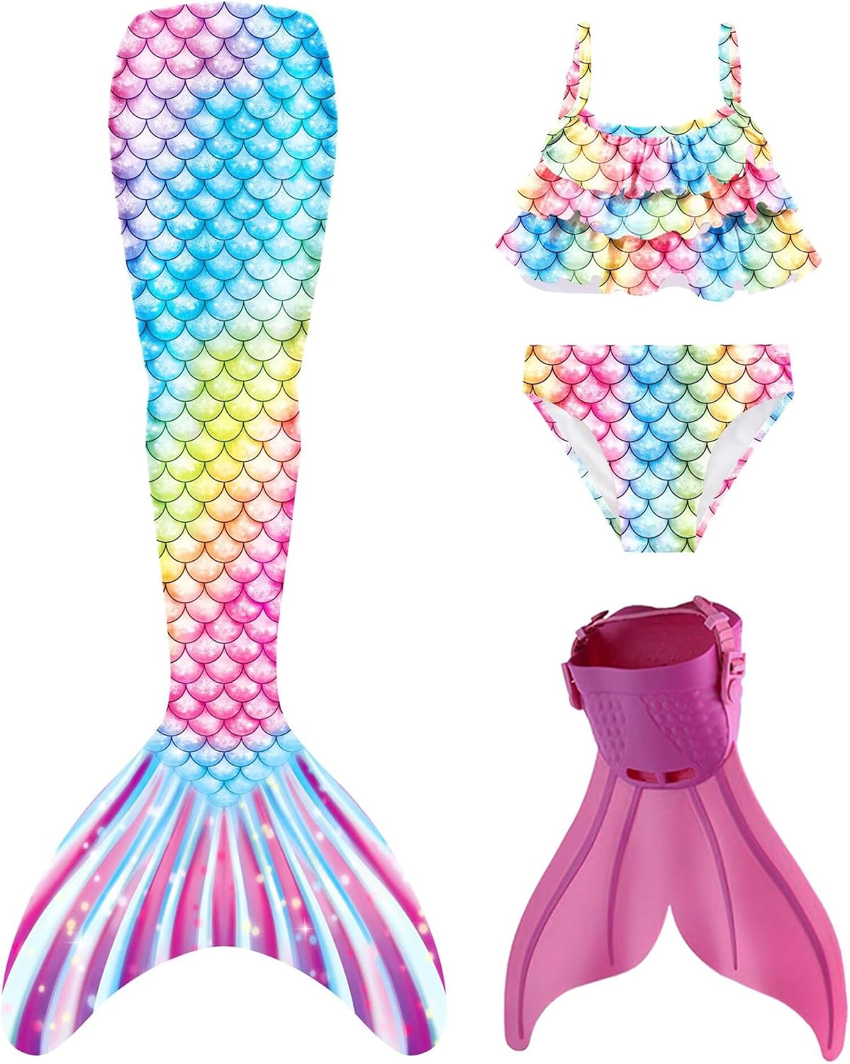 Superband Bathing Suit for Girls with Cover up Dress