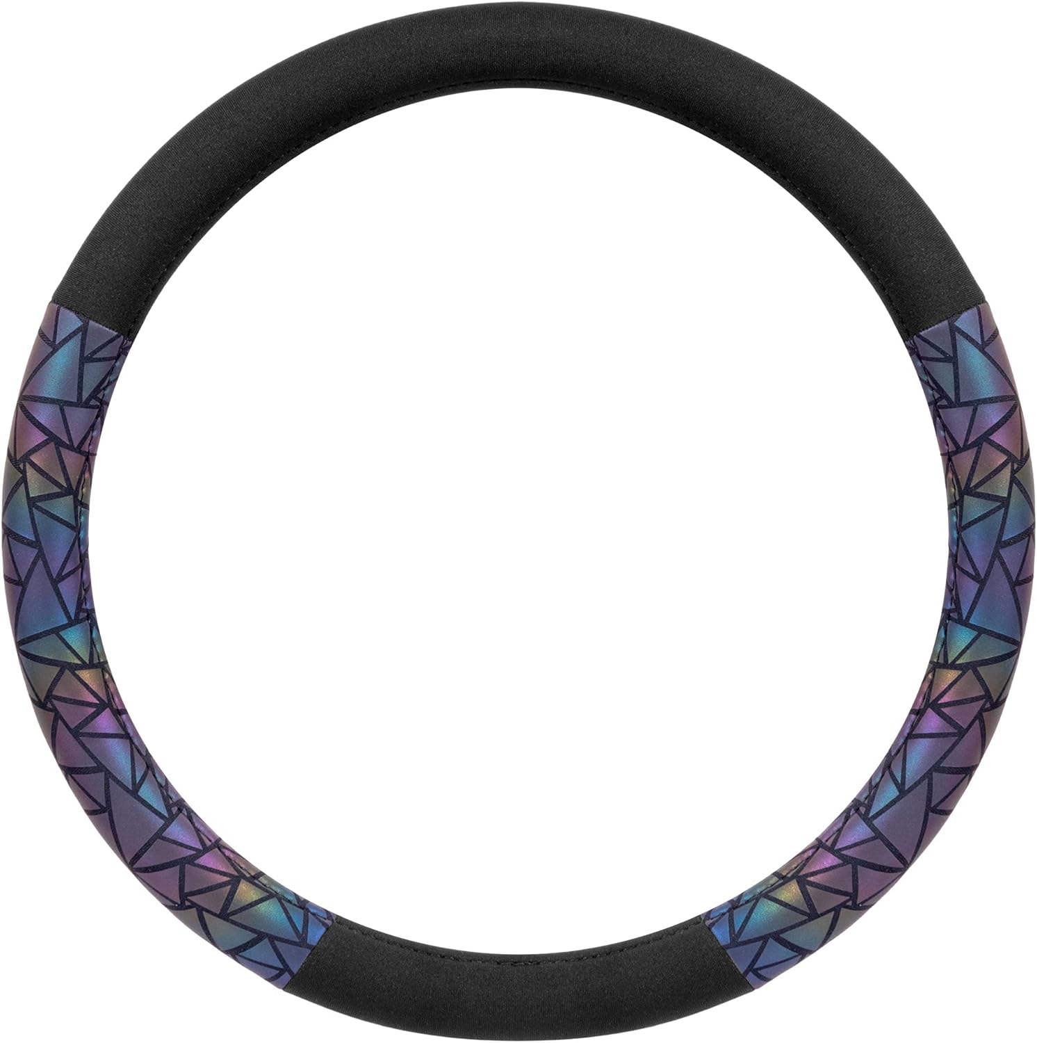 BDK Geometric Prism Sparkle Glitter Steering Wheel Cover