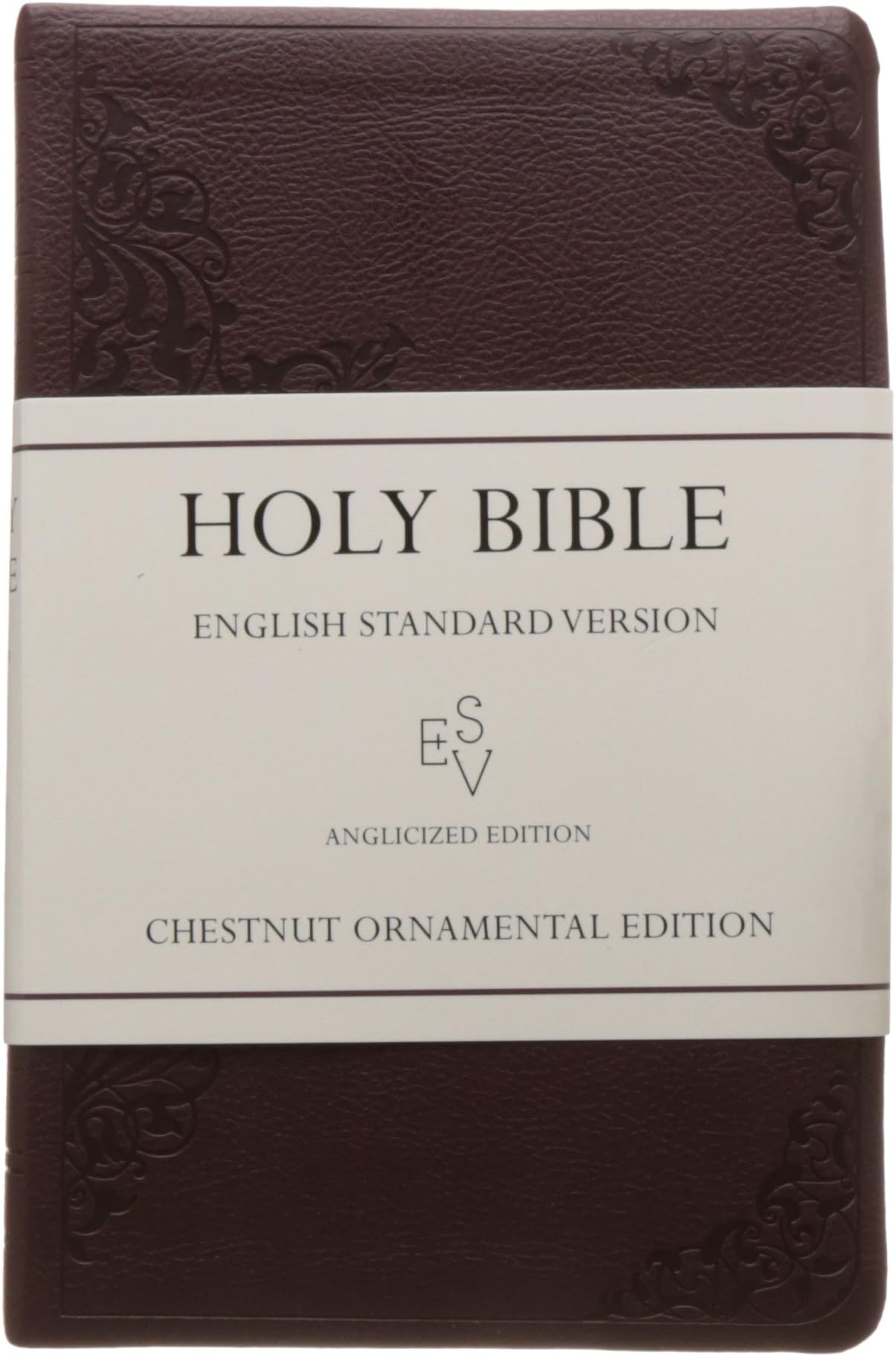 Holy Bible: English Standard Version (ESV) Anglicised Chestnut Ornamental Thinline edition (Bible Esv): A British English Study Bible for Devotions and Worship