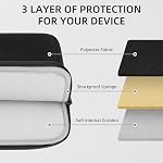 Boîtier portable pour ordinateur portable de 17-17.3 pouces avec poche Accessory Compatible avec 17-17.3. HP Asus Dell Lenovo ChromeBook Couverture de poche d'ordinateur rembourrée à manches souples