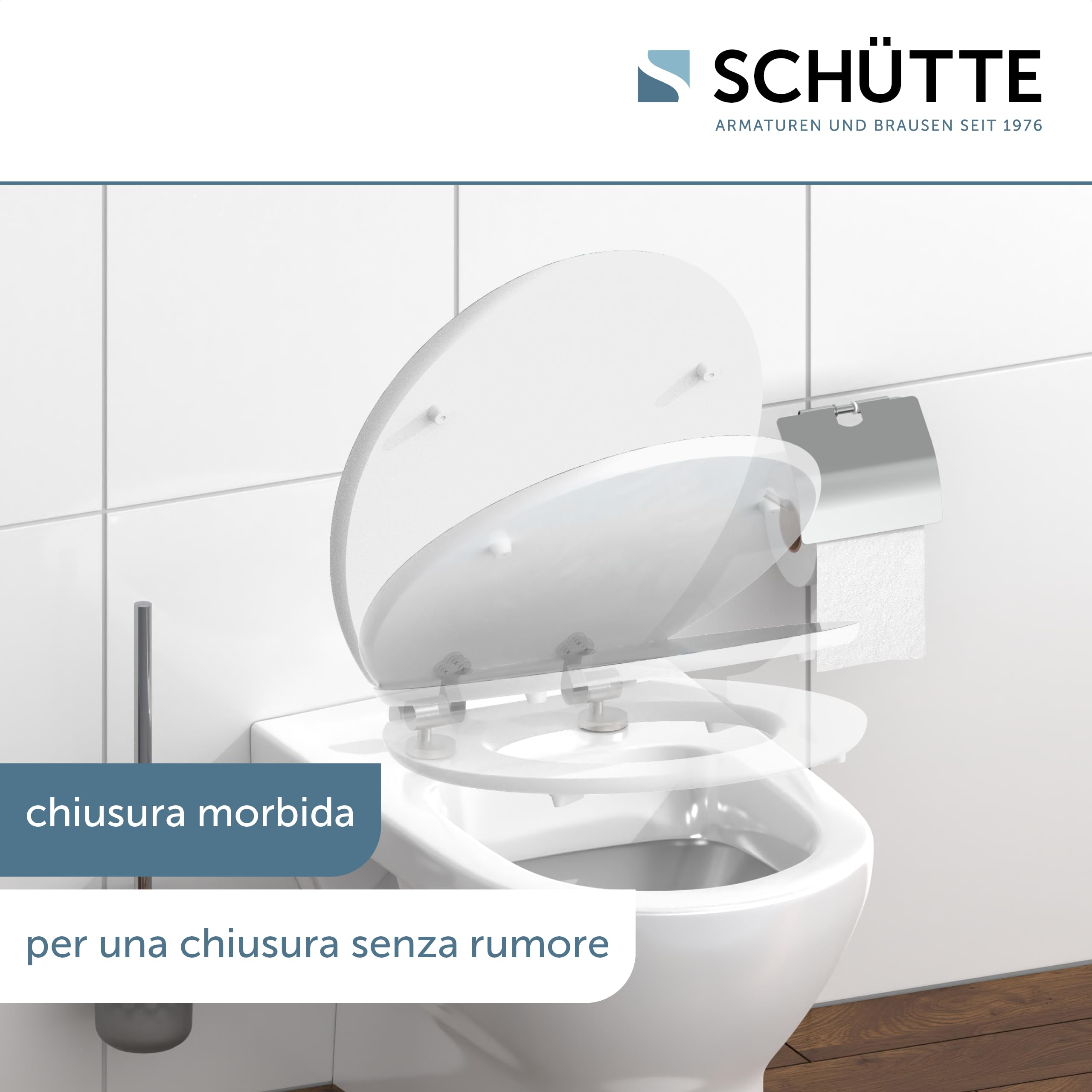 SCHÜTTE 80540 MDF HG - Sedile WC con abbassamento automatico